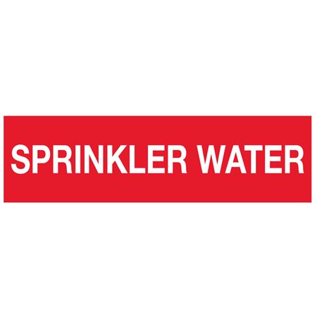 ANSI Pipe Markers Sprinkler Water - Pk/10